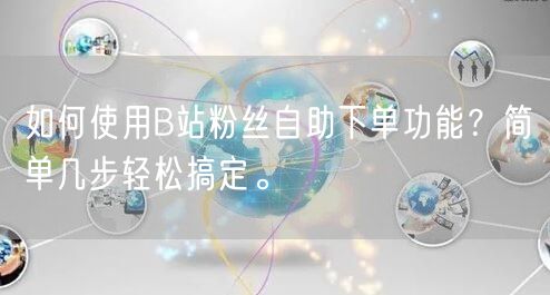 如何使用B站粉丝自助下单功能？简单几步轻松搞定。