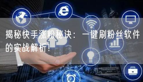 揭秘快手涨粉秘诀：一键刷粉丝软件的实战解析！