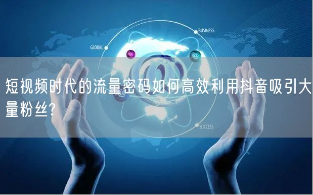 短视频时代的流量密码如何高效利用抖音吸引大量粉丝?