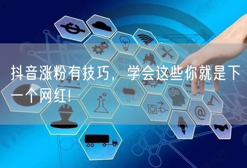 抖音涨粉有技巧,学会这些你就是下一个网红!