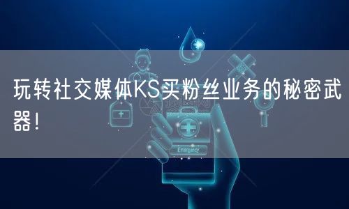 玩转社交媒体KS买粉丝业务的秘密武器！