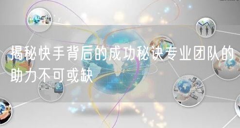 揭秘快手背后的成功秘诀专业团队的助力不可或缺
