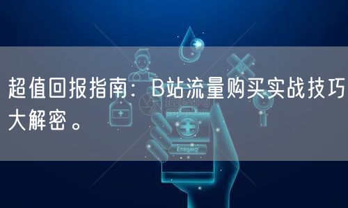 超值回报指南:B站流量购买实战技巧大解密。